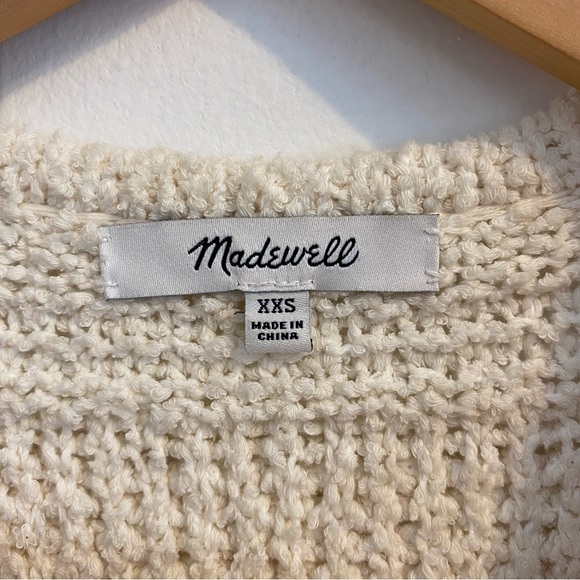 Madewell Bronson Cardigan Sweater XXS size in Seashell (ivory) Color - Picture 4 of 11